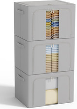 Scatole per Armadio Rigide 3 Pezzi 270L: Contenitori per Armadio Cerniera - Pium