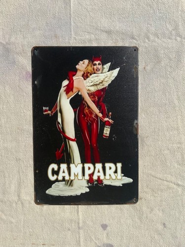 Insegna metallo campari - insegna,