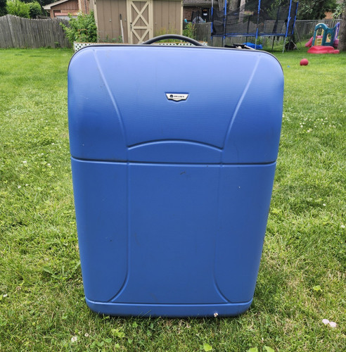 Delsey large blue hardside - delsey,