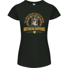 An Australiano Pastore Cane Donna Minuta Taglio T-Shirt
