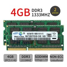 Pour Samsung 8Go 2 x 4GB / 2GB PC3-10600S DDR3 1333mhz SODIMM portable RAM FR