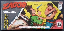 40) ZAGOR STRISCIA 1^ prima sr. n.   38 - ed. Araldo 1962 - edicola