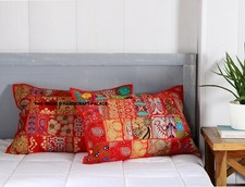 Indiano Handmade Rosso Cuscino