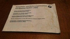 BMW MAINTENANCE USE BOOKLET