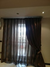 Tende da salone o camera da letto con anelli in acciaio