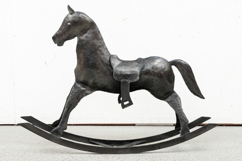 Cavallo dondolo ferro - a,