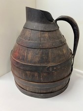 CARAFFA BROCCA IN LEGNO E FERRO ANTICA '700