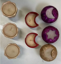 STOCK REGALO NATALIZIO 8 CANDELE VARIE FORME E COLORI