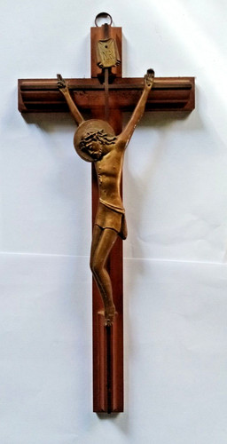 Vintage crocifisso metallo - ,