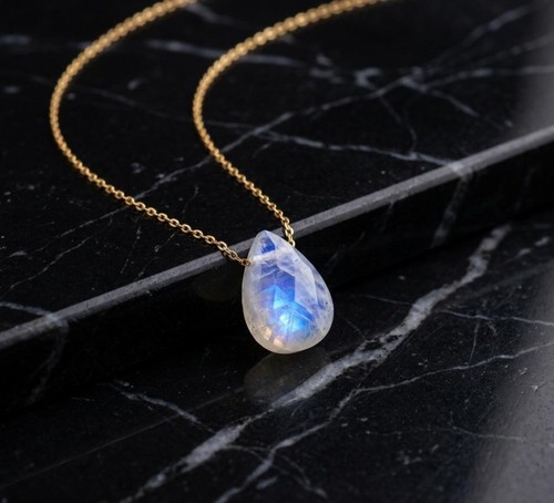 Collana pietra luna - collana, di