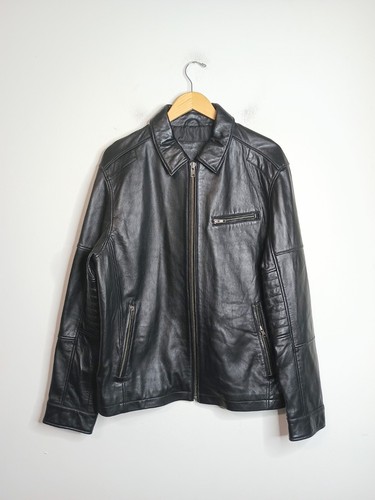 Giacca moto uomo grande pelle - giacca,