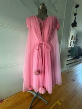 Camicia da notte anni 60 "Claire Sandra for Lucie Ann of Beverly Hills" & Vanity Fair ROSA