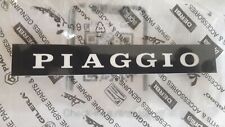 TARGHETTA ADESIVO SELLA FONDO NERO SCRITTA BIANCA PIAGGIO VESPA PX 125 150 200