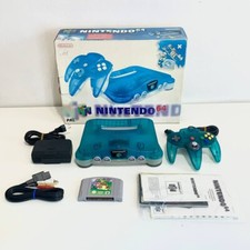 Console N64 NINTENDO 64 Limited Edition Clear Blue PAL Version CIB Box Completa
