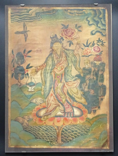 Vecchio thangka tangka dietro - vecchio,