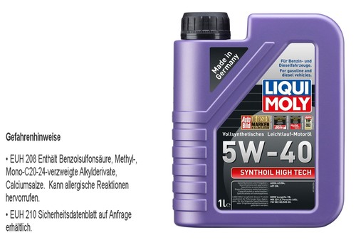 Liqui moly olio motore 40 - olio, 5w-40
