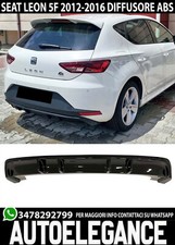 0117 SOTTO PARAURTI POSTERIORE SEAT LEON 5F 2012-2016 DIFFUSORE TUNING ABS