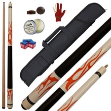 Stecca Pool JOLLY  VULCANO S23 2 pezzi lunghezza 145 cm cuoio 13 mm peso standar