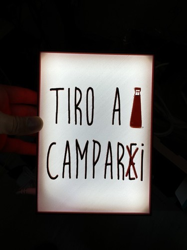 Insegna luminosa tiro a - , “tiro