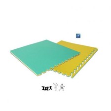 Tappeto Incastro Giallo Verde