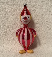 Pagliaccio in vetro rosso