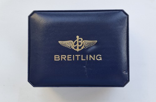 Breitling vintage box blue - breitling,