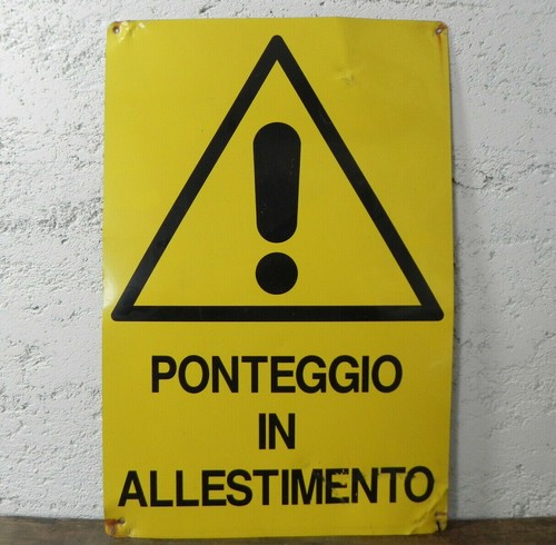 Cartello stradale vintage