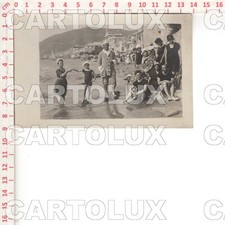 C8707 SAVONA 1919 ALASSIO FOTOGRAFIA PRIVATA ANIMATA FOTO GRUPPO BAGNANTI