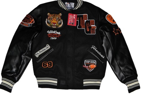 Giacca varsity nera - giacca,