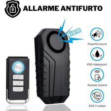 Antifurto Allarme Per Veicoli Bici Moto Auto Scooter Impermeabile Telecomando IT