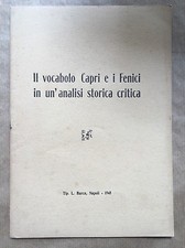 IL VOCABOLO CAPRI E I FENICI IN UN’ANALISI STORICA CRITICA - AA.vv. - L. Barca