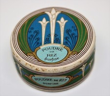 scatola cipria POUDRE DE RIZ Surfine, vintage, piena e sigillata