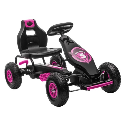 Ergonomic pink pedal kart - pedal, go