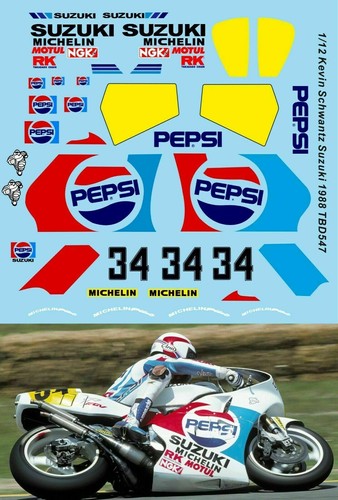 Decals per suzuki - 1/12,