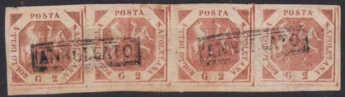 Naples 1858 strip - 2, grain