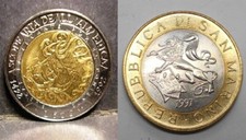 San marino 500 - 500, lire
