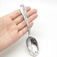 925 Sterling Silver Antique Art Deco Reed & Barton Stork Birth Record Spoon