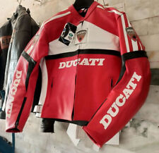 DUCATI CORSE Giacca Moto Racing Moto Racing Pelle Giacca Motociclista