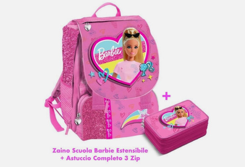 Zaino scuola barbie - zaino,