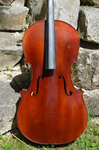 Old french cello jtl - by, in