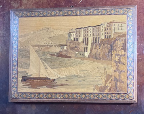 Quadretto legno intarsiato - legno,