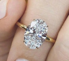 3.5 Ct Oval Cut Solitaire