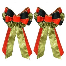 2 Pcs 20"x11" Large Wreath Bow