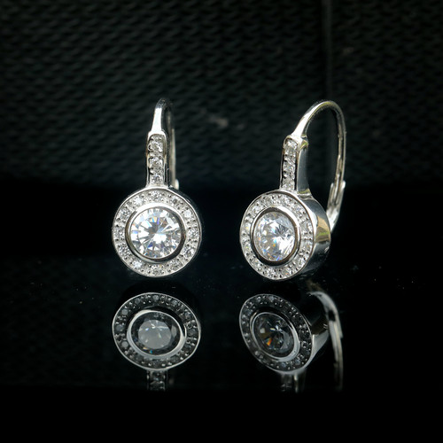Orecchini dormeuse argento art - orecchini,