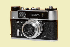 FED 5 + Industar 3,5/50 Fotocamera Telemetro funziona. Rangefinder camera works.