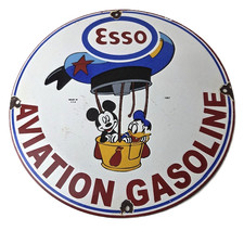 Insegna Vintage Esso Benzina -
