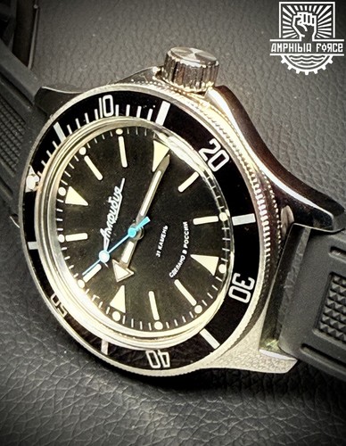 Vostok amphibia 120512 black - amphibia,