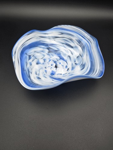 Ciotola swung art vetro blu - art,
