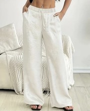 Pantalone donna panna