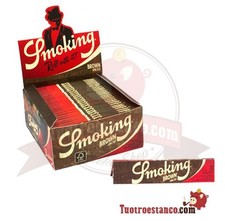 Cartine Smoking Marrone Lunghe Brown King Size Scatola 50 Libretti